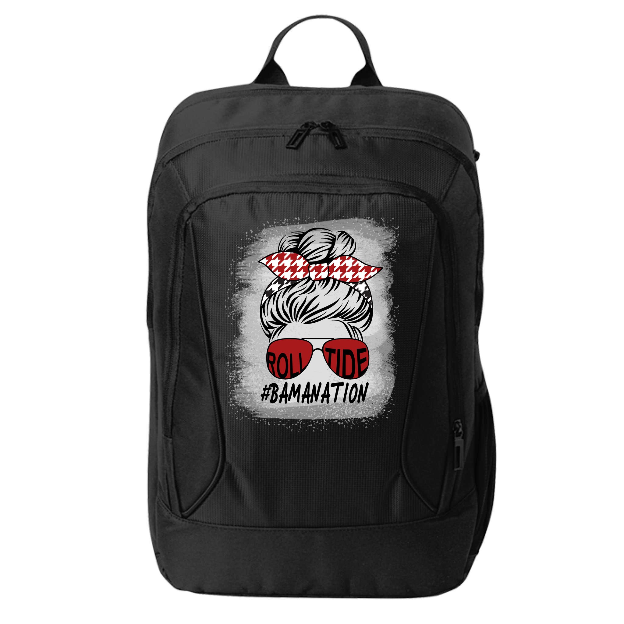 Bamanation Roll Tide Alabama All Y'all The Tide Is Crimson City Backpack