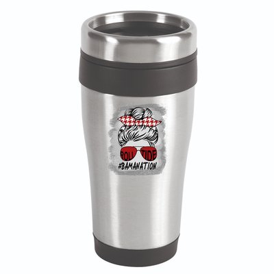 Bamanation Roll Tide Alabama All Y'all The Tide Is Crimson 16oz Travel Tumbler