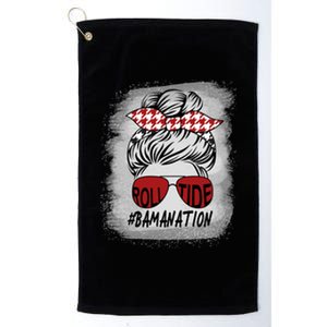 Bamanation Roll Tide Alabama All Y'all The Tide Is Crimson Platinum Collection Golf Towel