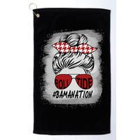 Bamanation Roll Tide Alabama All Y'all The Tide Is Crimson Golf Towel