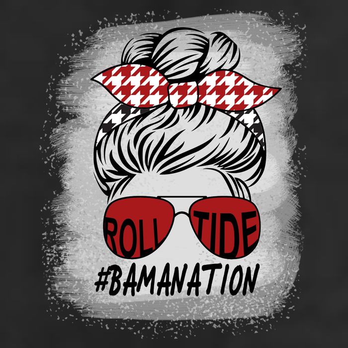 Bamanation Roll Tide Alabama All Y'all The Tide Is Crimson Golf Towel