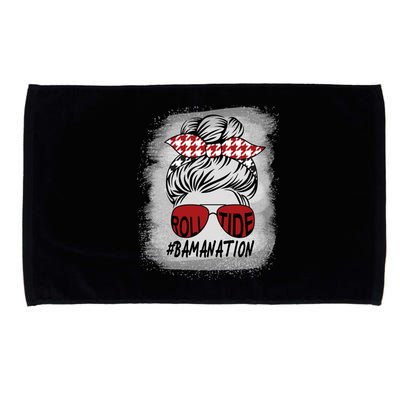 Bamanation Roll Tide Alabama All Y'all The Tide Is Crimson Microfiber Hand Towel