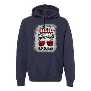 Bamanation Roll Tide Alabama All Y'all The Tide Is Crimson Premium Hoodie