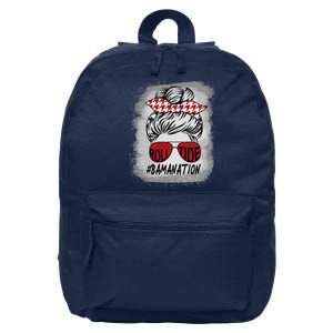 Bamanation Roll Tide Alabama All Y'all The Tide Is Crimson 16 in Basic Backpack