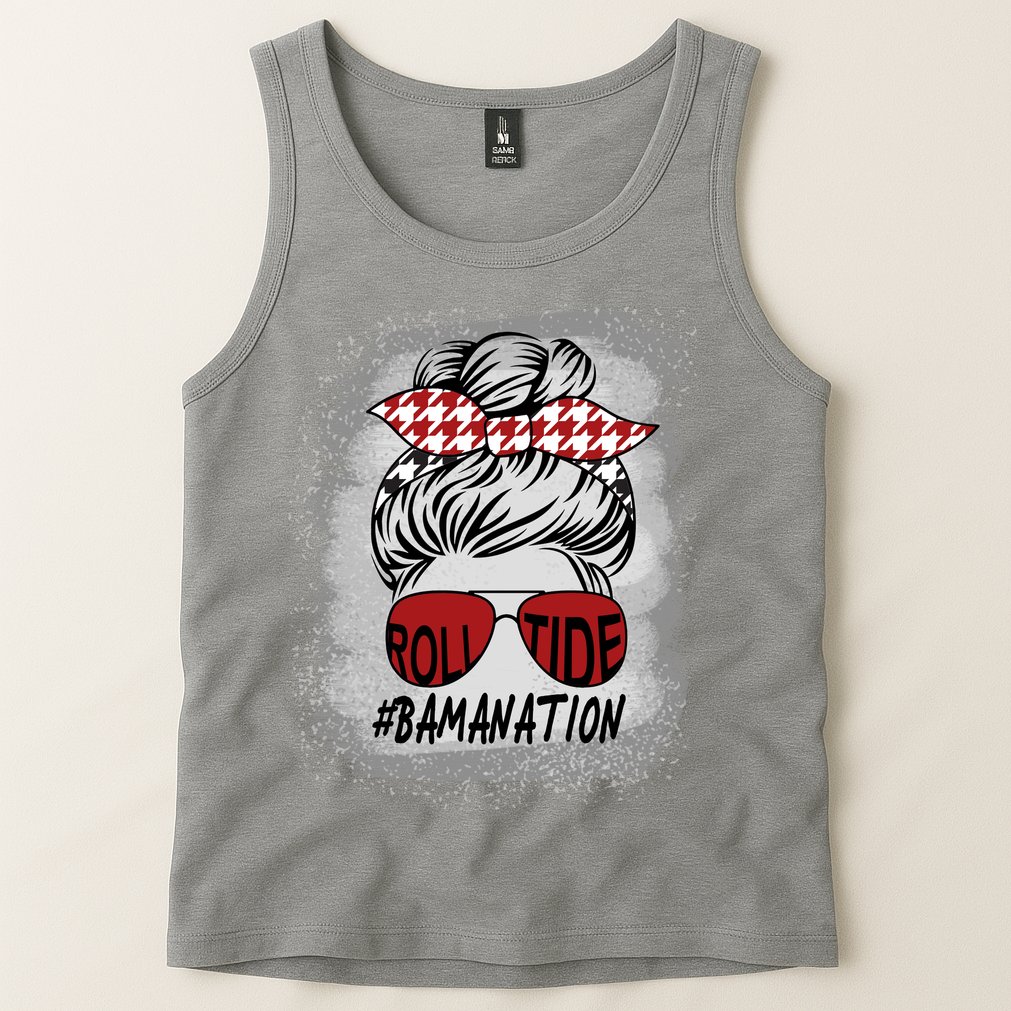 Bamanation Roll Tide Alabama All Y'all The Tide Is Crimson Tank Top