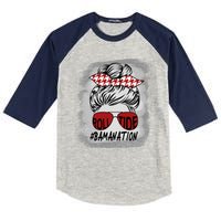 Bamanation Roll Tide Alabama All Y'all The Tide Is Crimson Kids Colorblock Raglan Jersey