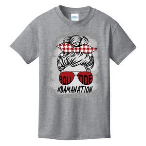 Bamanation Roll Tide Alabama All Y'all The Tide Is Crimson Kids T-Shirt