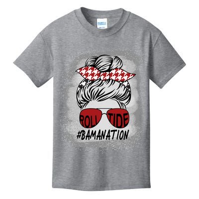 Bamanation Roll Tide Alabama All Y'all The Tide Is Crimson Kids T-Shirt