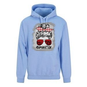 Bamanation Roll Tide Alabama All Y'all The Tide Is Crimson Unisex Surf Hoodie