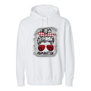 Bamanation Roll Tide Alabama All Y'all The Tide Is Crimson Garment-Dyed Fleece Hoodie