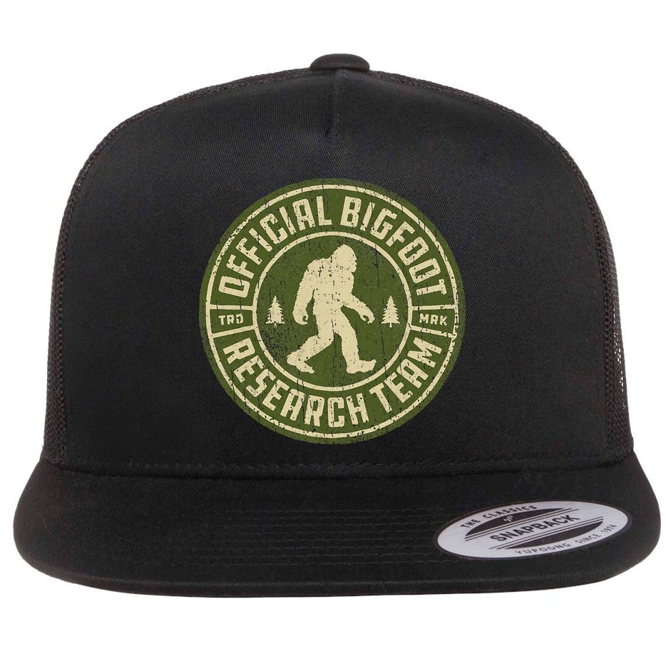 Bigfoot Research Team Retro Vintage Sasquatch Flat Bill Trucker Hat