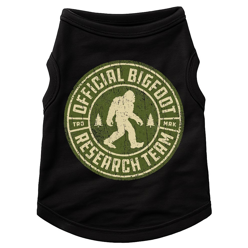 Bigfoot Research Team Retro Vintage Sasquatch Doggie Tank