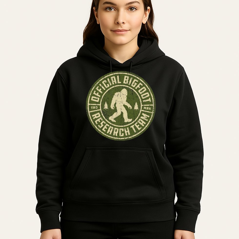 Bigfoot Research Team Retro Vintage Sasquatch Hoodie