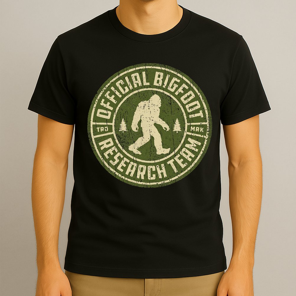 Bigfoot Research Team Retro Vintage Sasquatch T-Shirt