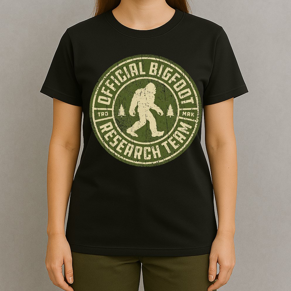 Bigfoot Research Team Retro Vintage Sasquatch T-Shirt