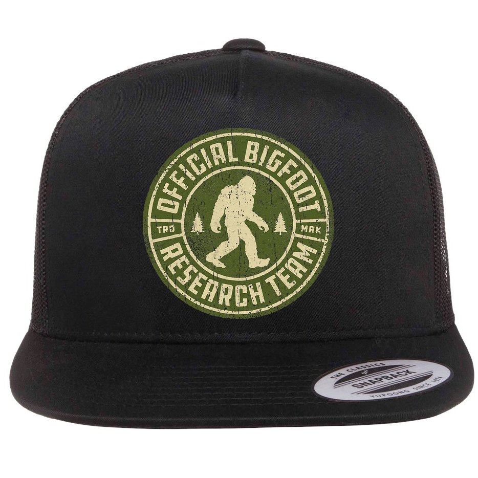 Bigfoot Research Team Retro Vintage Sasquatch Flat Bill Trucker Hat
