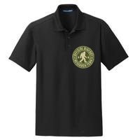 Bigfoot Research Team Retro Vintage Sasquatch Dry Zone Grid Polo