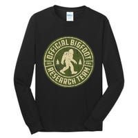 Bigfoot Research Team Retro Vintage Sasquatch Tall Long Sleeve T-Shirt