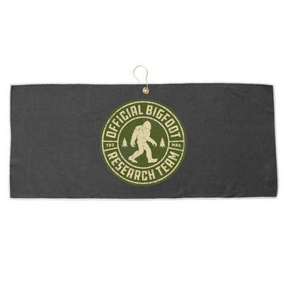 Bigfoot Research Team Retro Vintage Sasquatch Large Microfiber Waffle Golf Towel