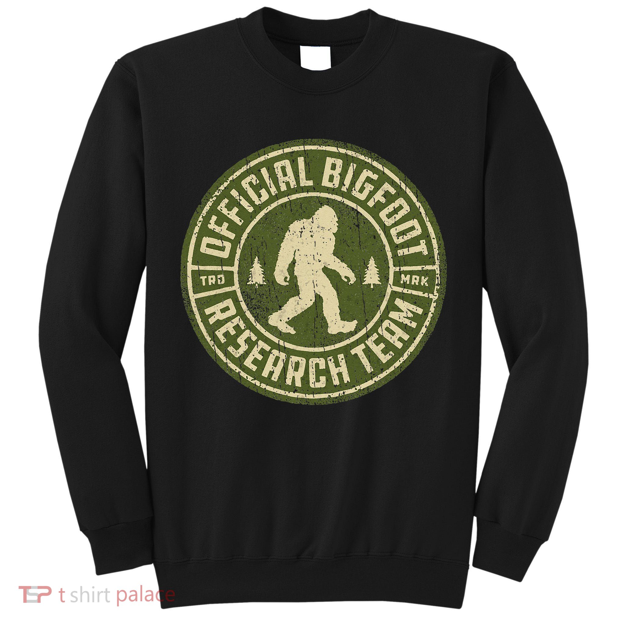 Bigfoot Research Team Retro Vintage Sasquatch Tall Sweatshirt