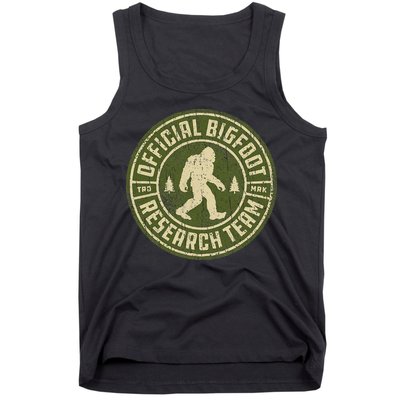 Bigfoot Research Team Retro Vintage Sasquatch Tank Top