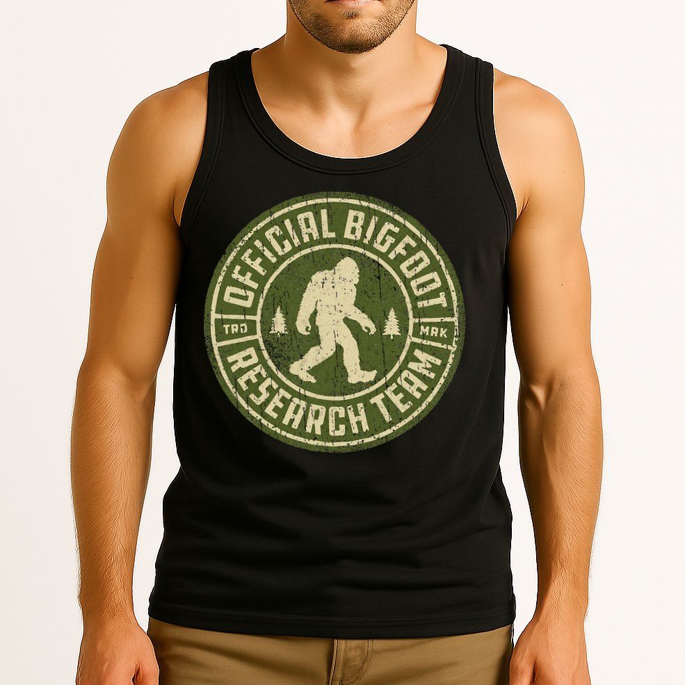 Bigfoot Research Team Retro Vintage Sasquatch Tank Top