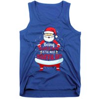 Being Related To Me Funny Christmas Saying Gift Tank Top