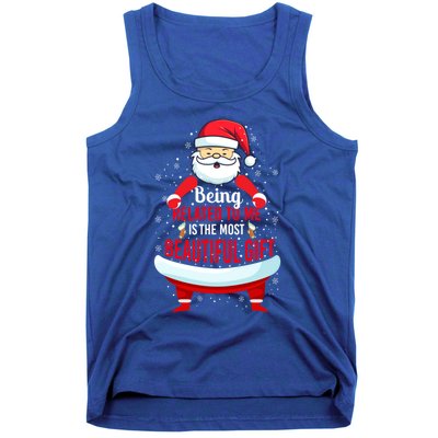 Being Related To Me Funny Christmas Saying Gift Tank Top