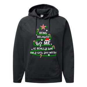 Being Related To Me Is Really The Only Gift You Need Naughty Performance Fleece Hoodie