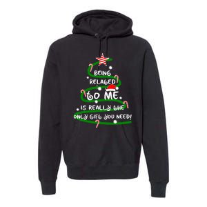 Being Related To Me Is Really The Only Gift You Need Naughty Premium Hoodie