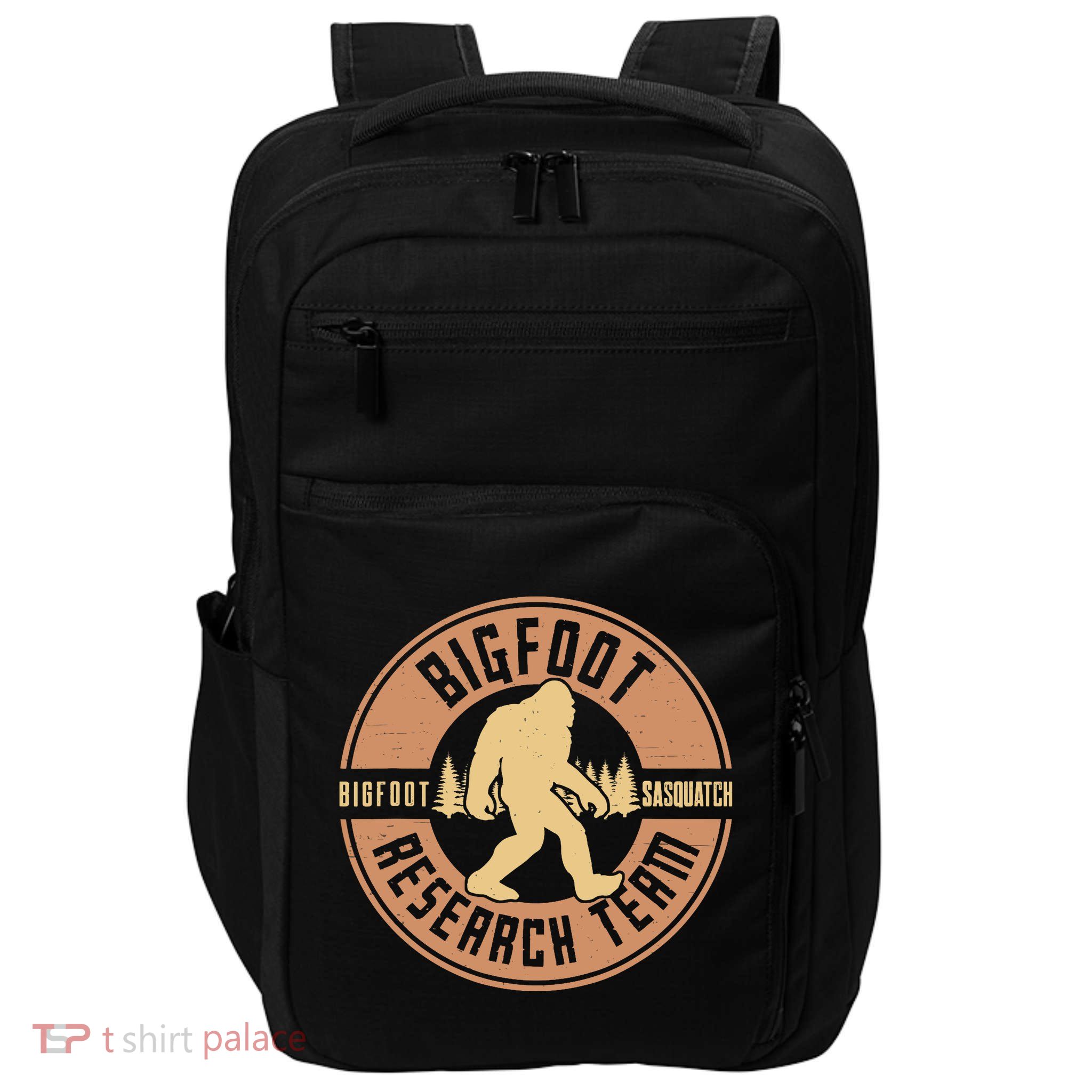 Bigfoot Research Team Retro Vintage Sasquatch Impact Tech Backpack