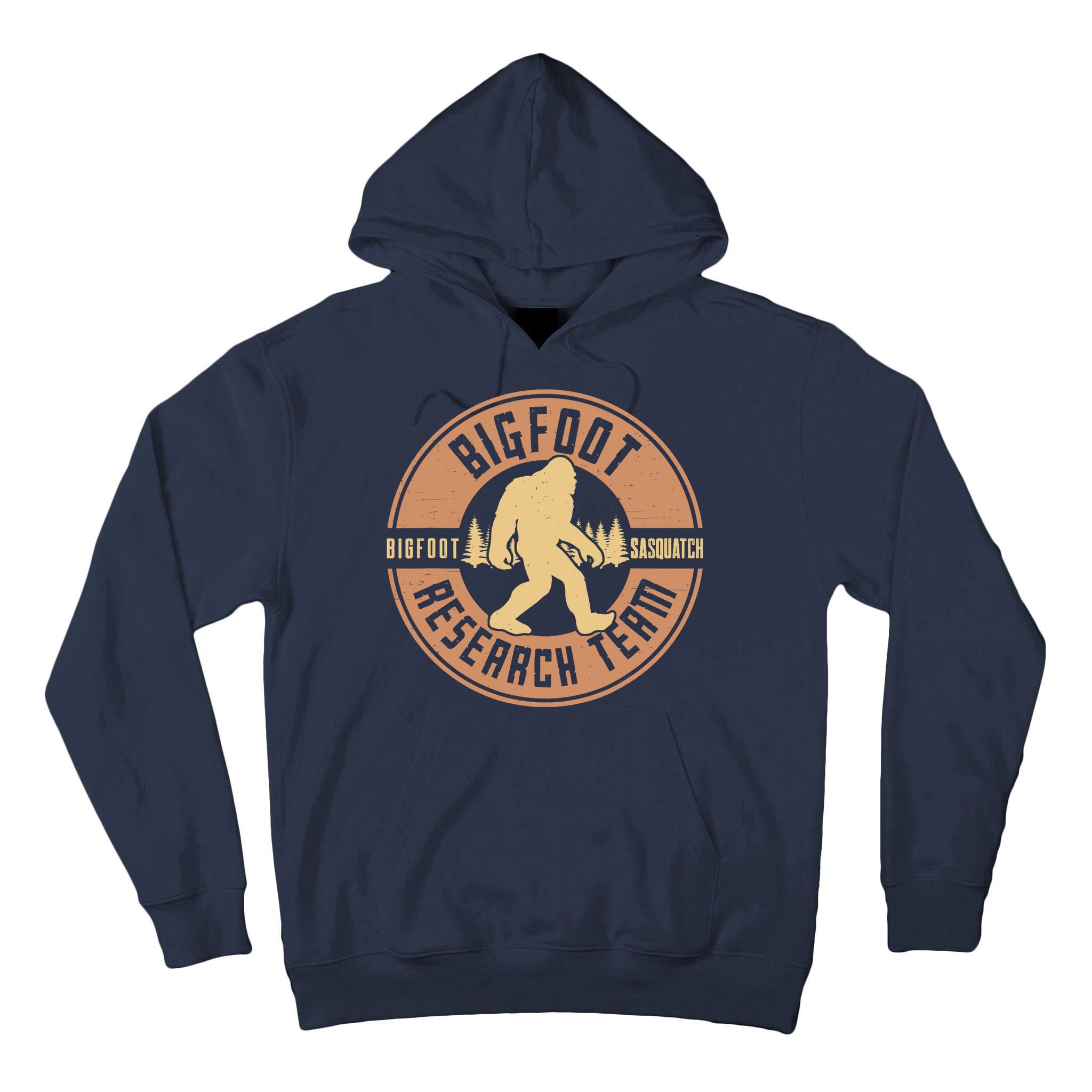 Bigfoot Research Team Retro Vintage Sasquatch Tall Hoodie