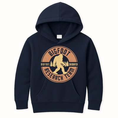 Bigfoot Research Team Retro Vintage Sasquatch Kids Hoodie