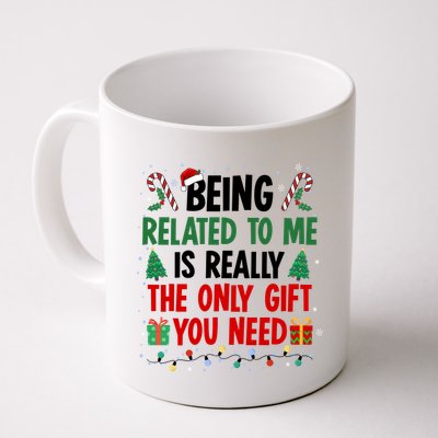 Being Related To Me Funny Christmas Family Xmas Mug