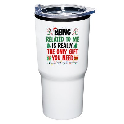 Being Related To Me Funny Christmas Family Xmas Tumbler