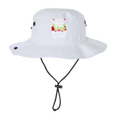 Being Related To Me Christmas Xmas Sarcastic Funny Saying Cool Gift Legacy Cool Fit Booney Bucket Hat