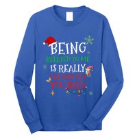 Being Related To Me Funny Christmas Family Cool Gift Long Sleeve Shirt