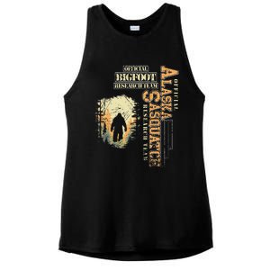 Bigfoot Research Team For Alaska Sasquatch Believer Ladies PosiCharge Tri-Blend Wicking Tank