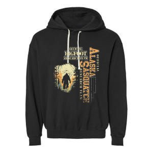 Bigfoot Research Team For Alaska Sasquatch Believer Garment-Dyed Fleece Hoodie