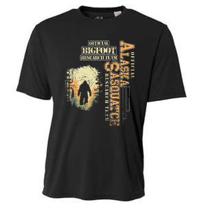 Bigfoot Research Team For Alaska Sasquatch Believer Cooling Performance Crew T-Shirt