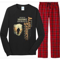 Bigfoot Research Team For Alaska Sasquatch Believer Long Sleeve Pajama Set