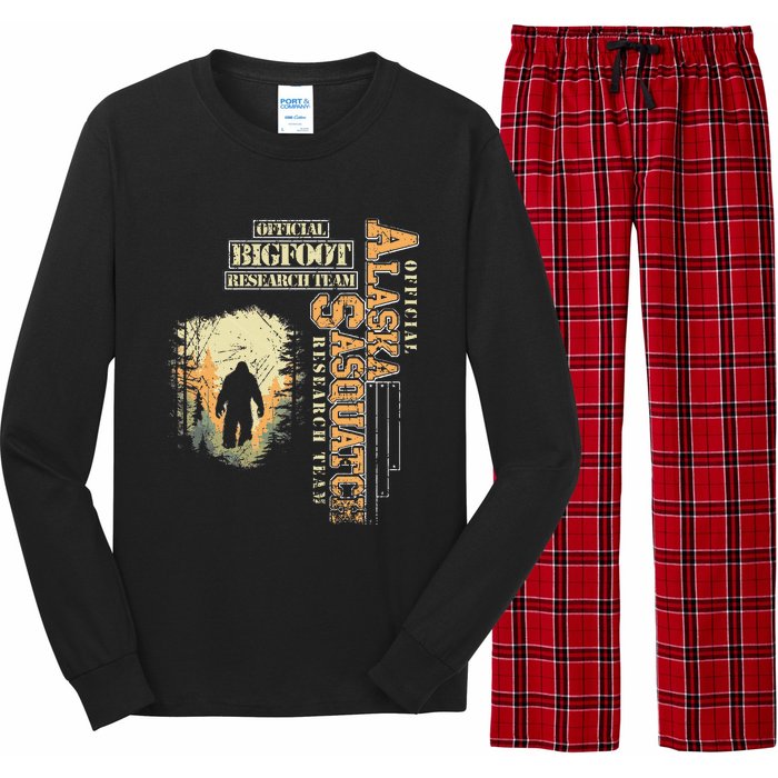 Bigfoot Research Team For Alaska Sasquatch Believer Long Sleeve Pajama Set