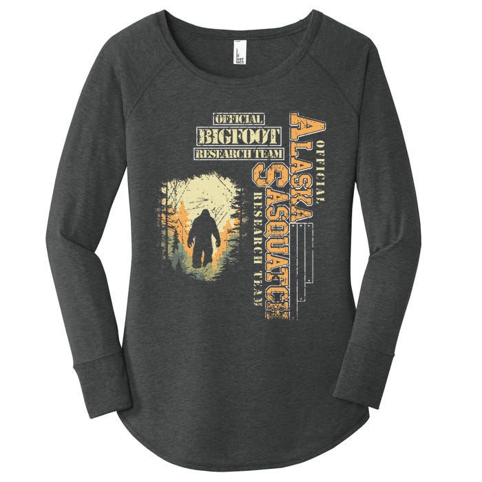 Bigfoot Research Team For Alaska Sasquatch Believer Women's Perfect Tri Tunic Long Sleeve Shirt