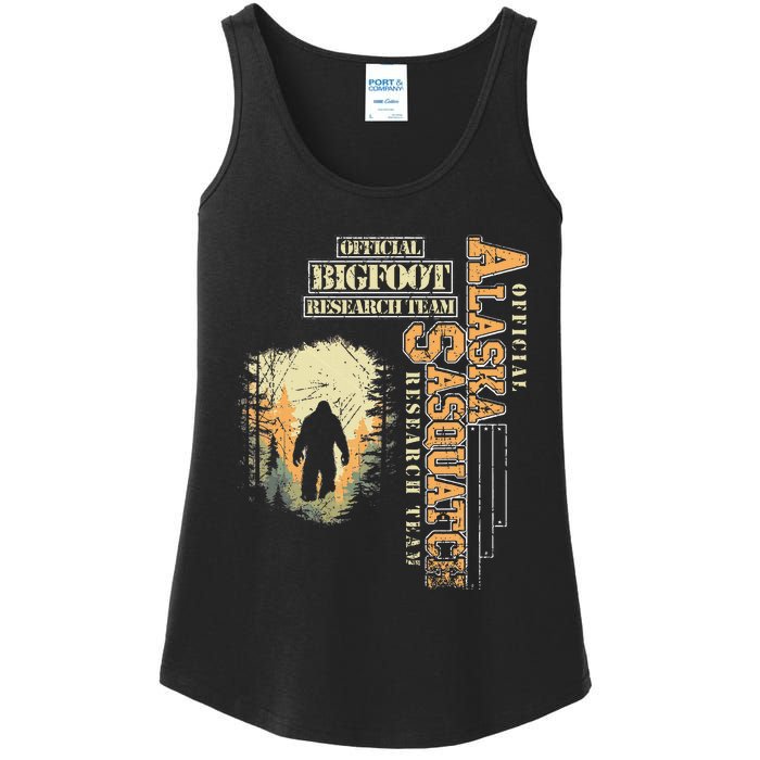 Bigfoot Research Team For Alaska Sasquatch Believer Ladies Essential Tank