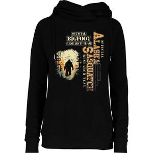 Bigfoot Research Team For Alaska Sasquatch Believer Womens Funnel Neck Pullover Hood