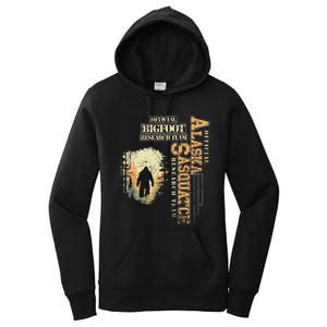 Bigfoot Research Team For Alaska Sasquatch Believer Women's Pullover Hoodie