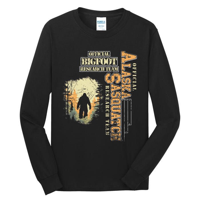 Bigfoot Research Team For Alaska Sasquatch Believer Tall Long Sleeve T-Shirt