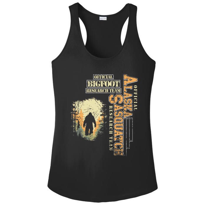 Bigfoot Research Team For Alaska Sasquatch Believer Ladies PosiCharge Competitor Racerback Tank