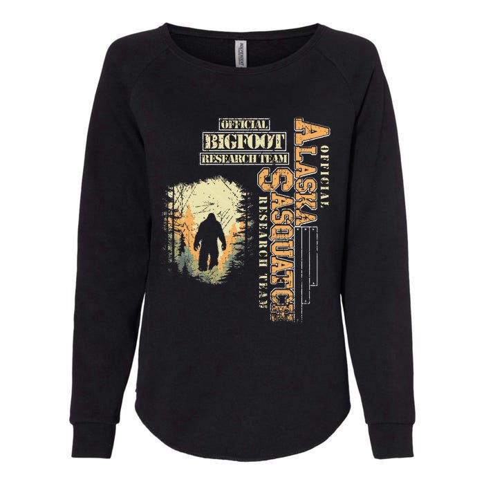 Bigfoot Research Team For Alaska Sasquatch Believer Womens California Wash Sweatshirt