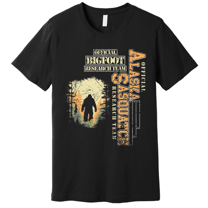 Bigfoot Research Team For Alaska Sasquatch Believer Premium T-Shirt